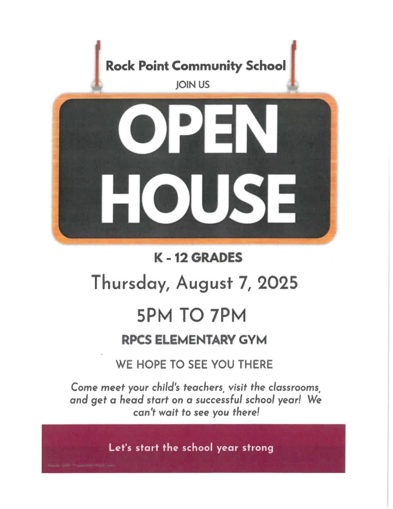 Open House flyer