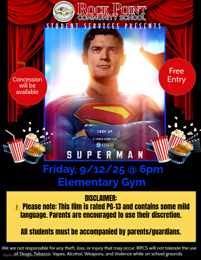 Superman movie flyer