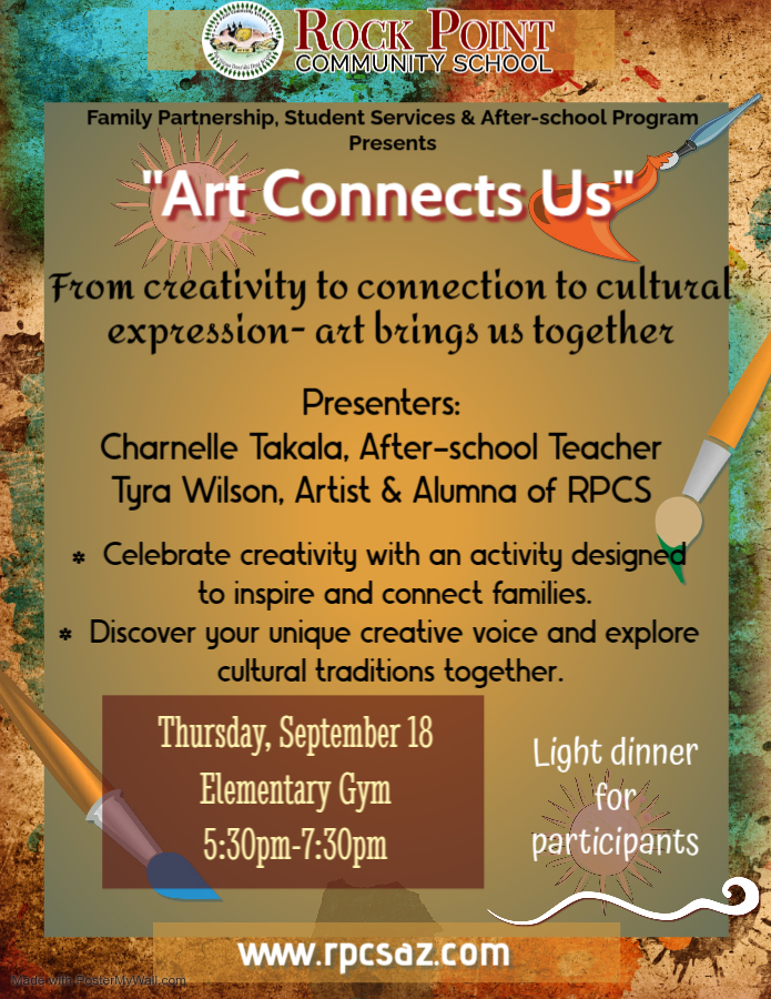 Family art night flyer