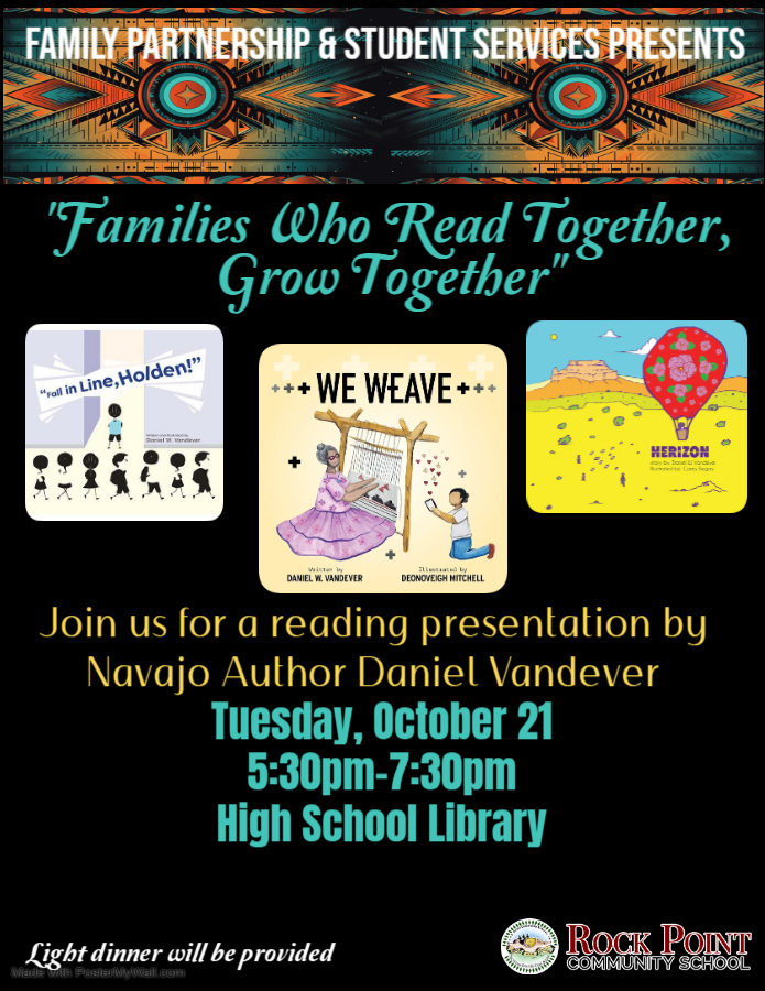 Daniel Vandever reading flyer