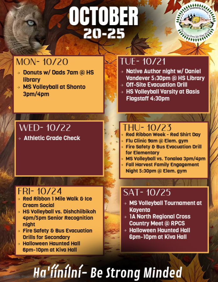 Upcoming event flyer