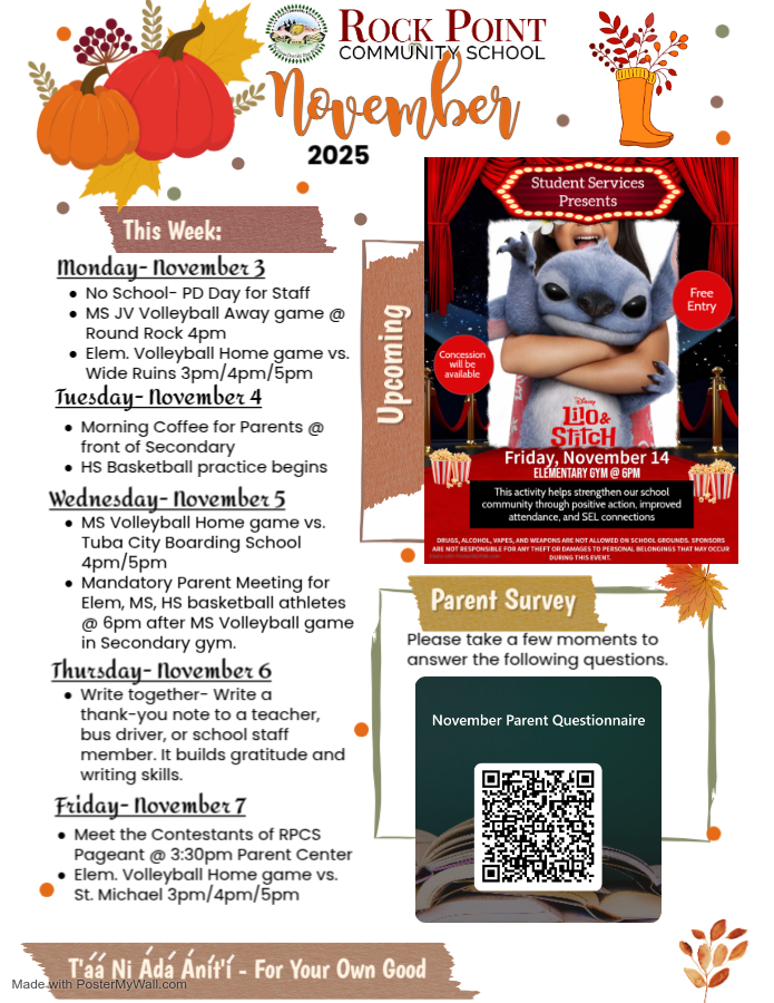 This week event flyer