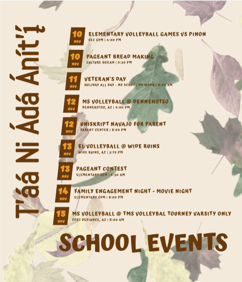 School Events for NOV 10 2025