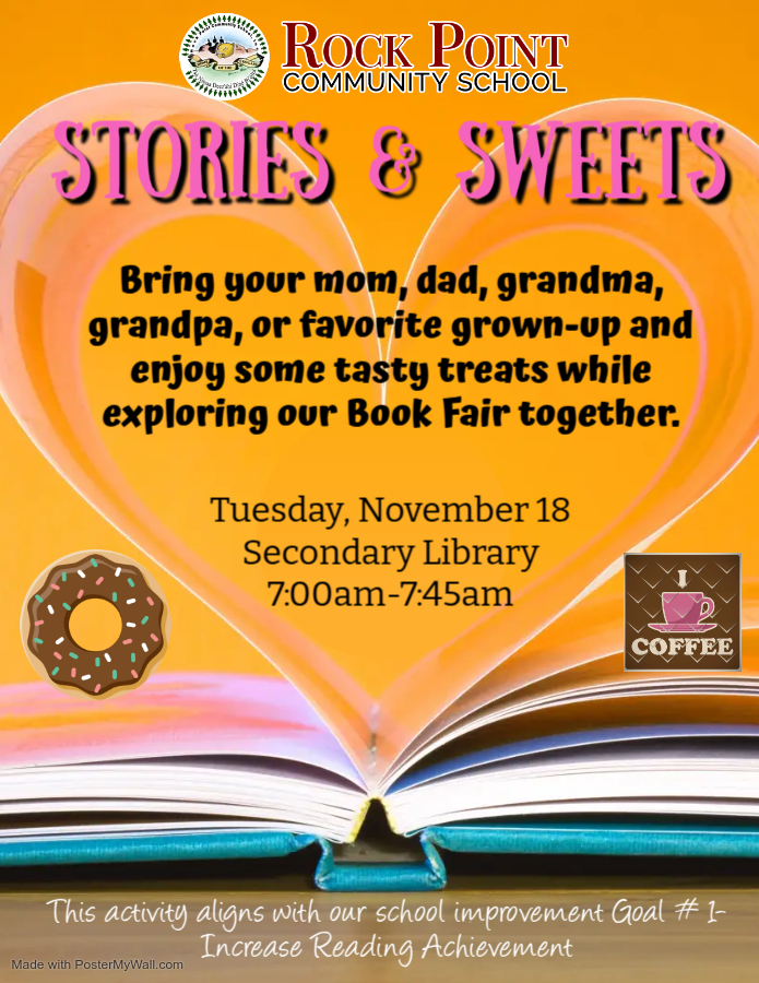 Stories and Sweets flyer