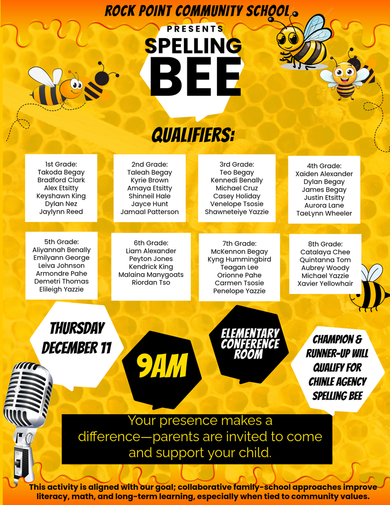 Spelling bee flyer