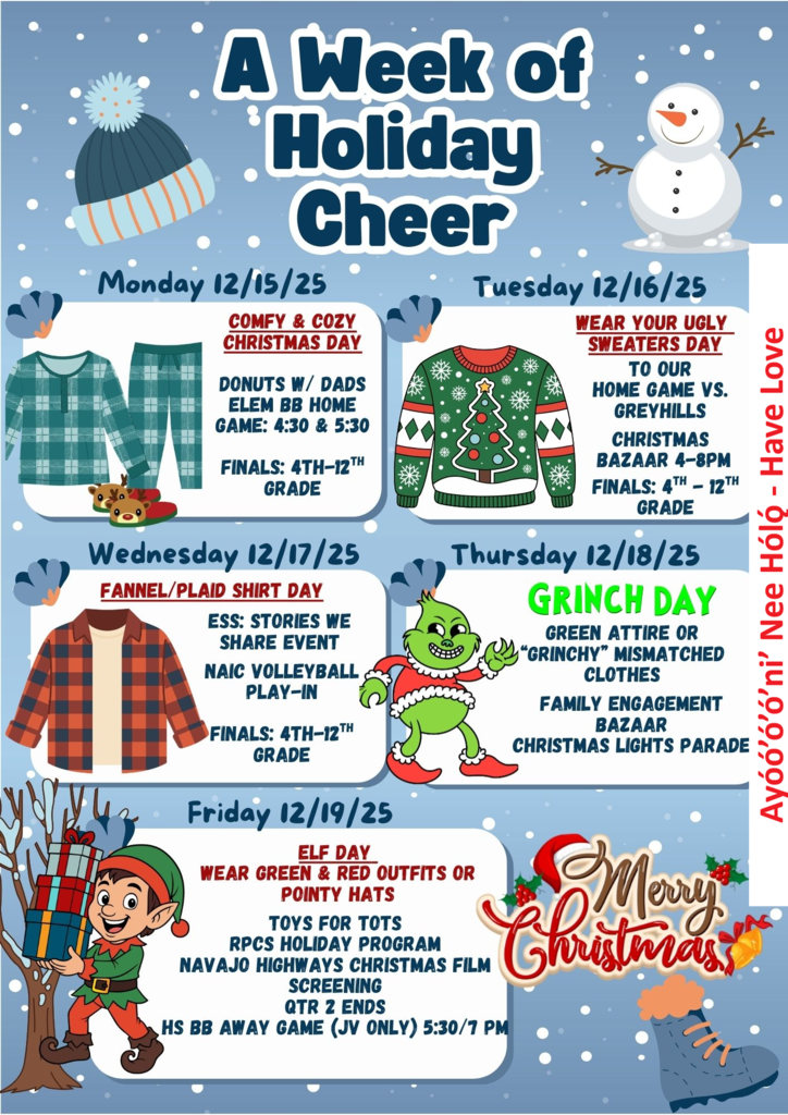 Flyer for week 2 of festive week