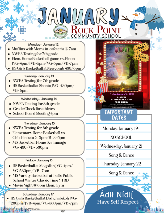 Upcoming events flyer