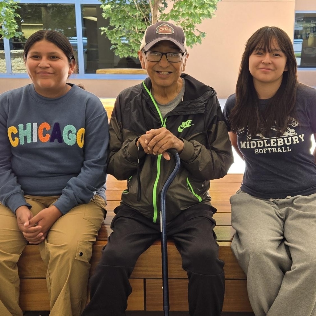 Picture of Rex Lee Jim with RPCS students