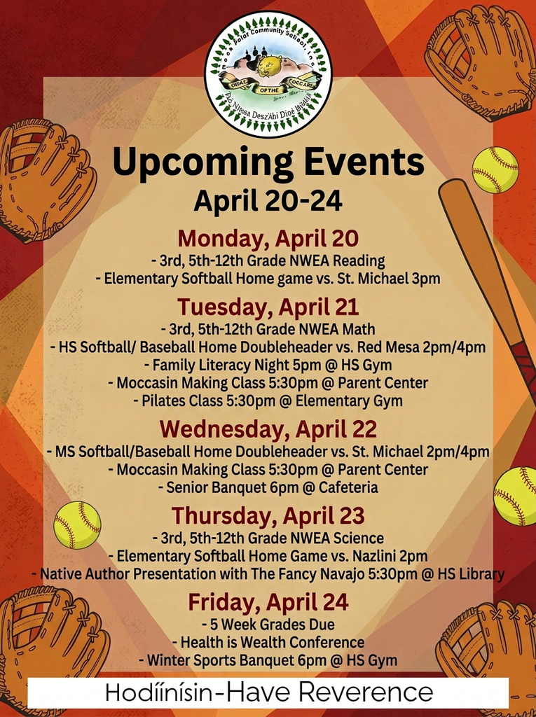 Upcoming events flyer