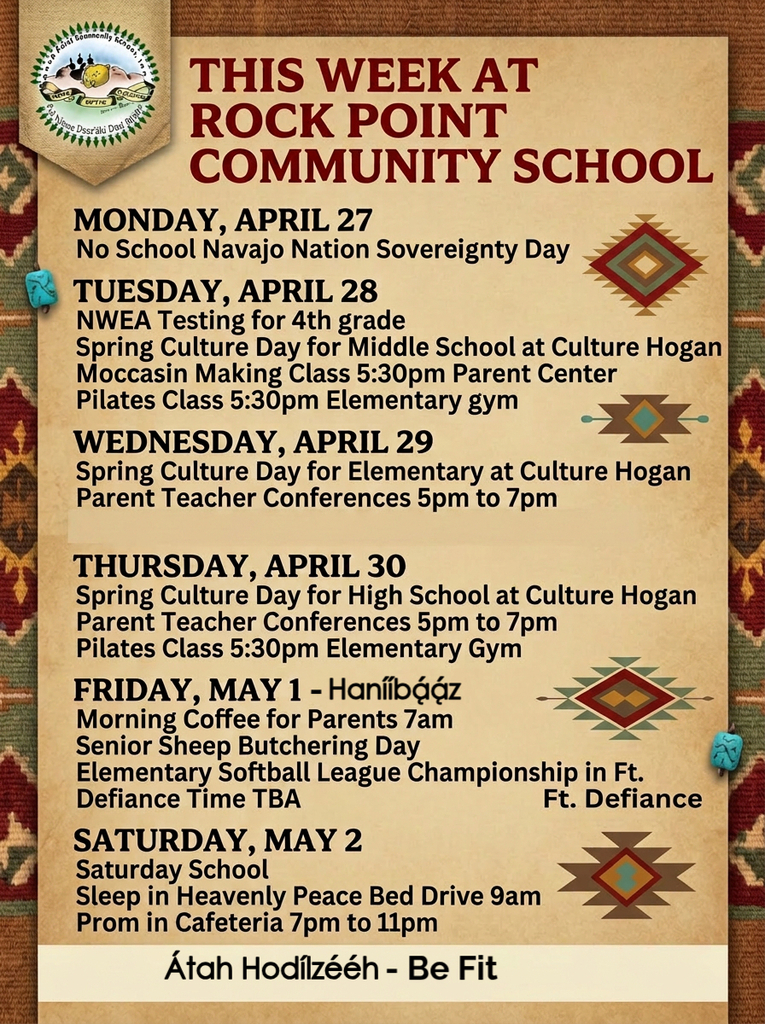 Upcoming events flyer