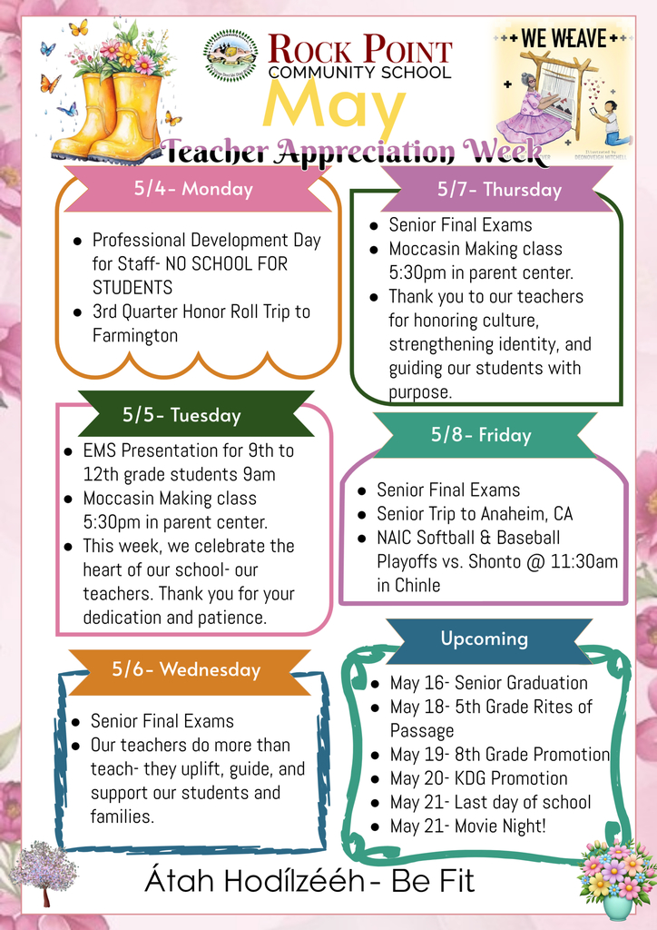 upcoming events flyer