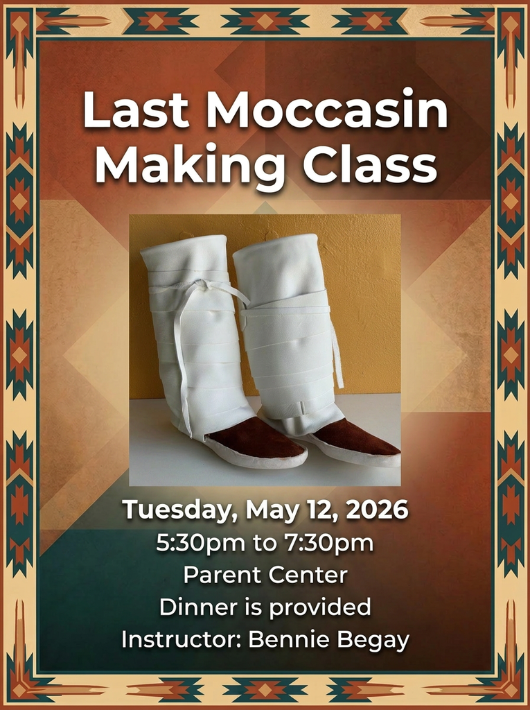 Moccasin making class flyer