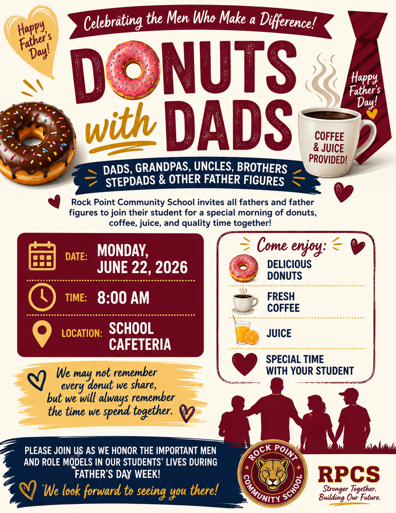 Flyer for Donuts with Dads