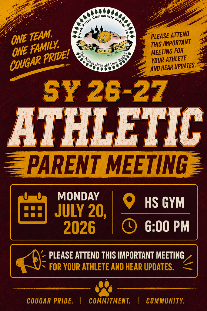 Flyer for athletic parent meeting