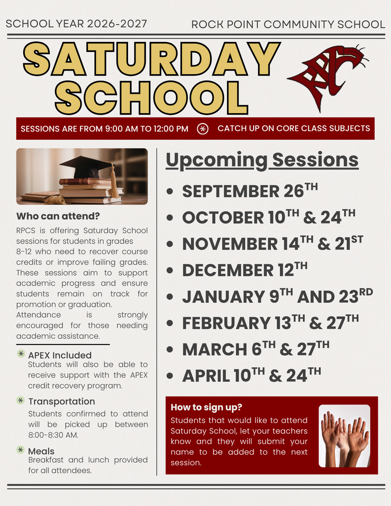 Saturday School Flyer