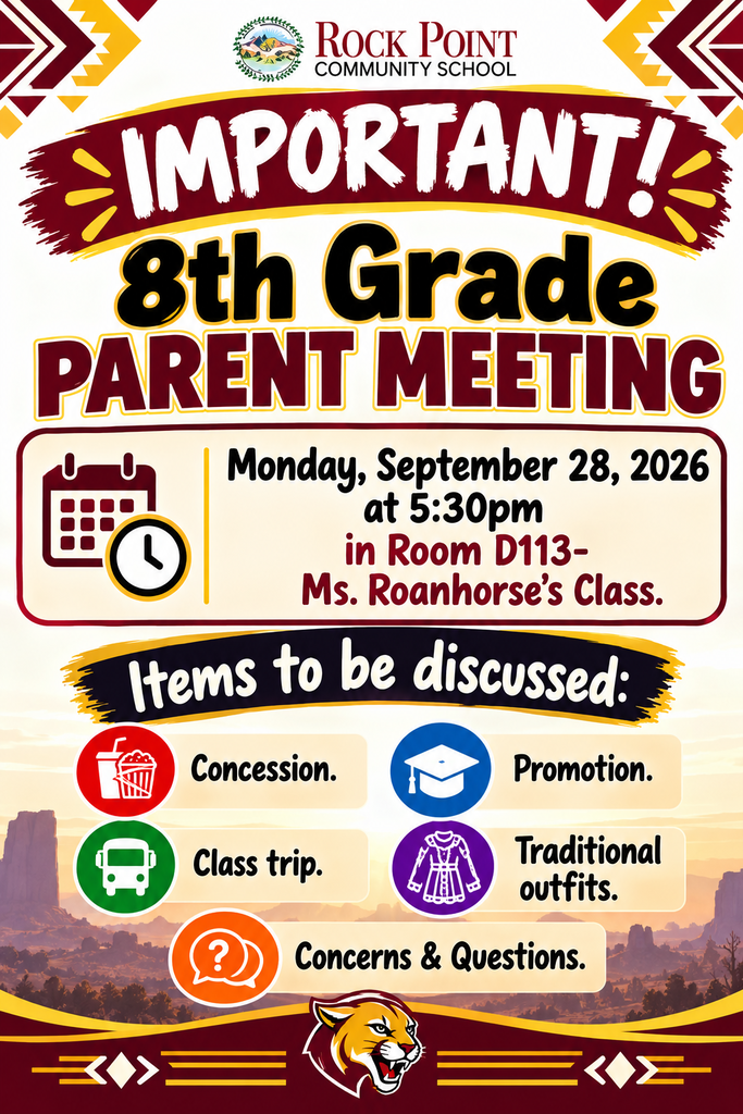 8th Grade Parent Meeting Flyer