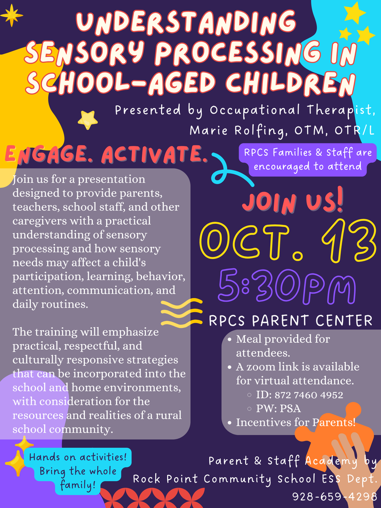 Parent Training Flyer Understanding Sensory