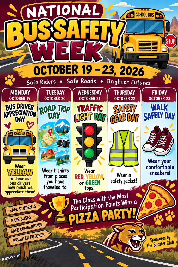 Flyer for Bus Safety week