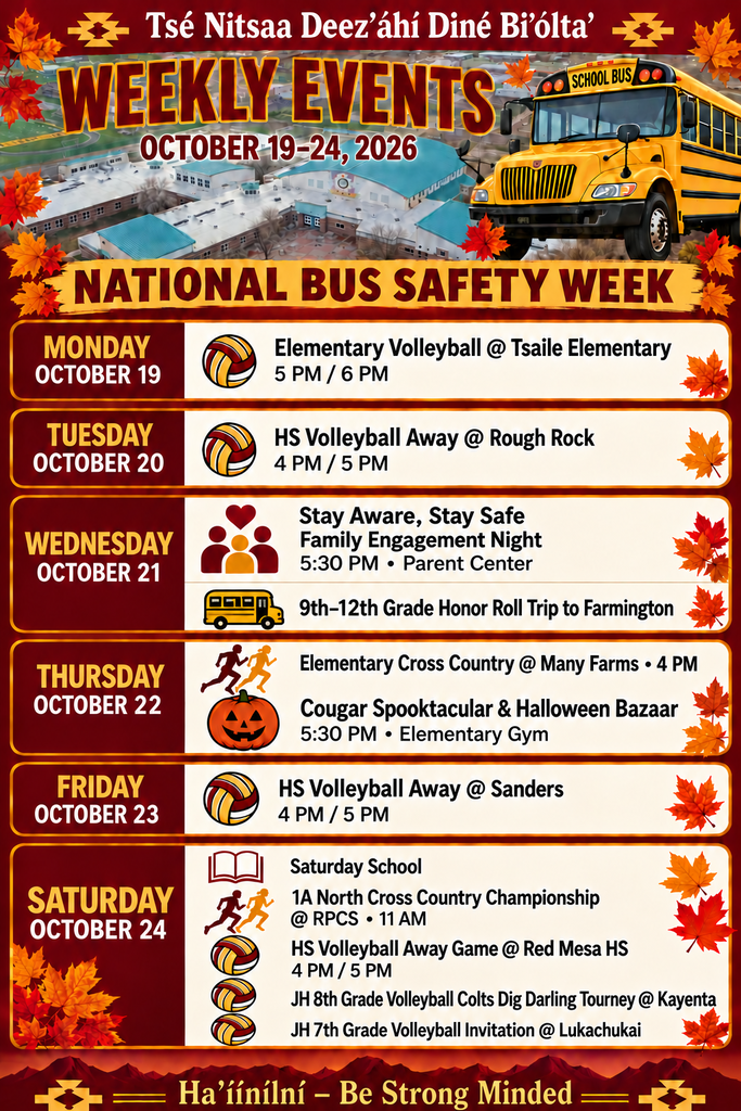Weekly Event Flyer Oct. 19-24