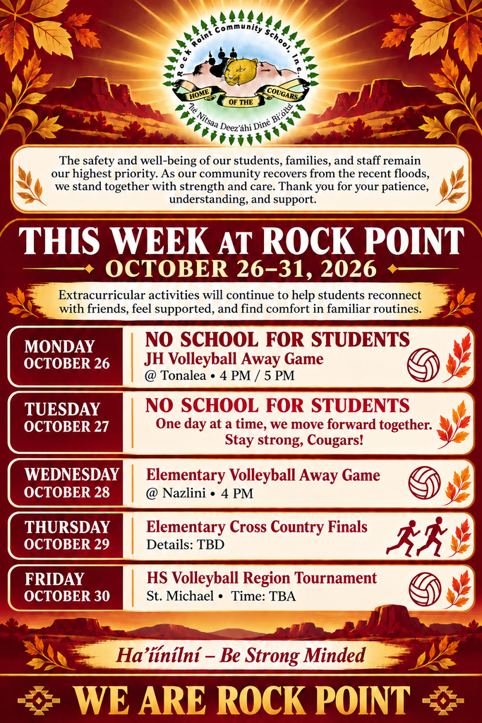 Weekly events flyer