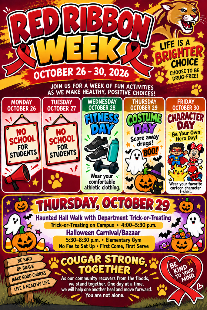 Red Ribbon week flyer