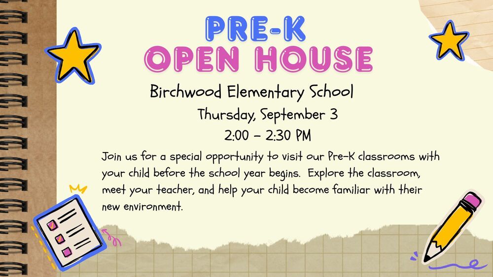 PreK Open House information