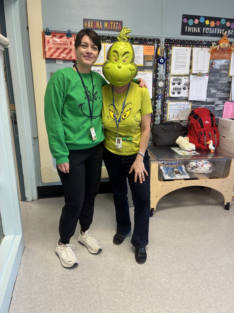 Grinch Day at Birchwood Elementary
