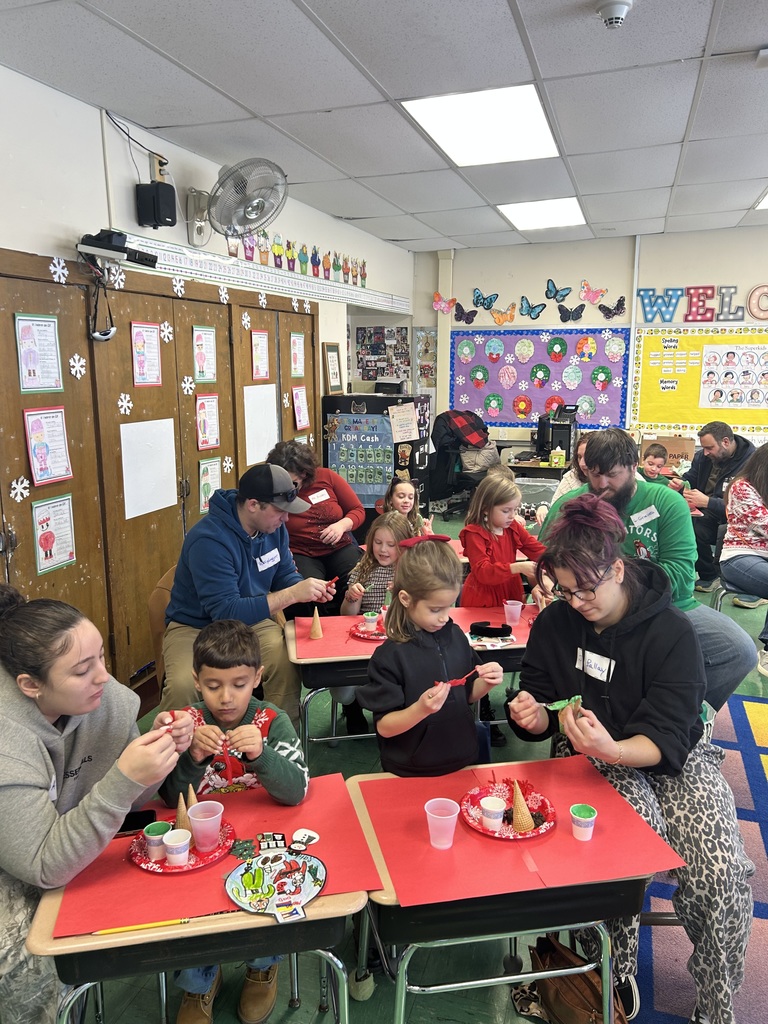 Parents and family members were invited into the classroom to take part in a shared learning experience with their students. Ms. Blue, Ms. Haas, Ms. Hempel, and Ms. Mojica facilitated an activity in which students presented decorated ornaments that represented their family traditions. The celebration continued as families worked with their student to create gingerbread trees, creating lasting memories. Kudos to our teachers, students, and families for coming together to build a more seamless school to home connection!