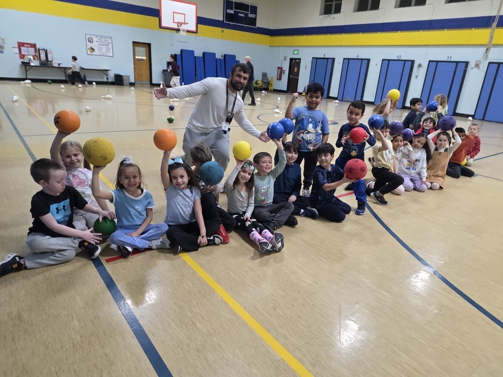 Teacher and students at the school gym - regular day at our Home Away from Home...