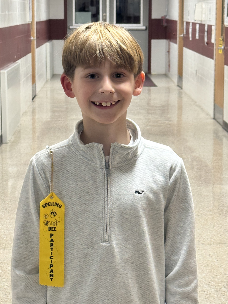 male student posing in the school hallway for Please join us in congratulating Xavion S., Eloise S., Luca F., and Janya R. for making KDM proud with their outstanding performances in the GFWC Woman’s Club of the Denville–Rockaway Area Annual Spelling Bee. A very special shout out to Janya R., who achieved an amazing second-place finish for KDM!
