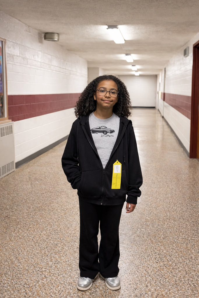 student posing in the school hallway = Please join us in congratulating Xavion S., Eloise S., Luca F., and Janya R. for making KDM proud with their outstanding performances in the GFWC Woman’s Club of the Denville–Rockaway Area Annual Spelling Bee. A very special shout out to Janya R., who achieved an amazing second-place finish for KDM!