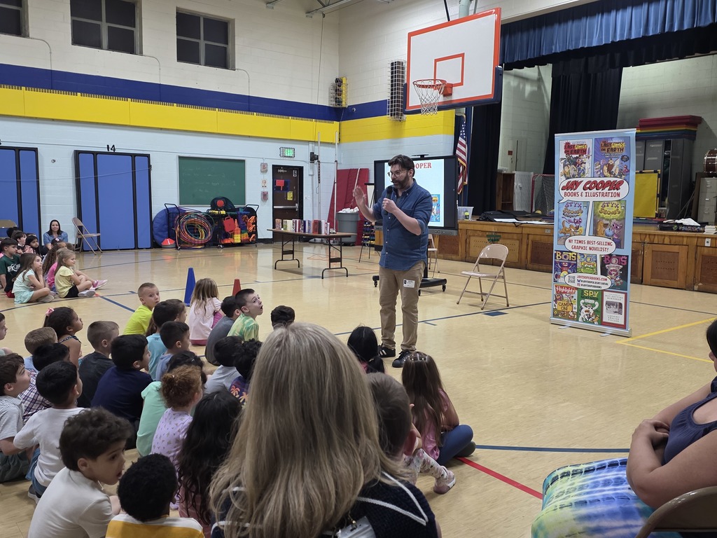Jay Cooper the author visits our Birchwood Buddies..