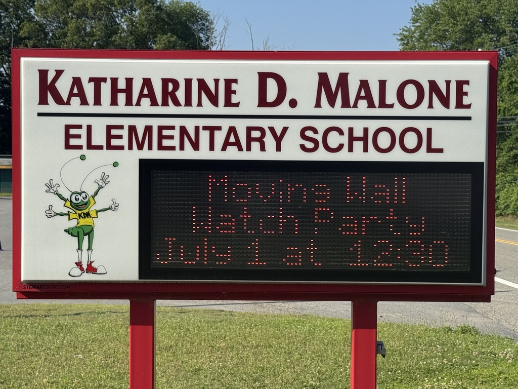 sign at kdm reading moving wall watch party july 1st  at 12:30pm