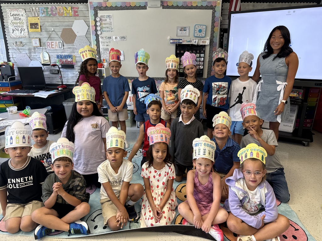 First graders with their crowns! 