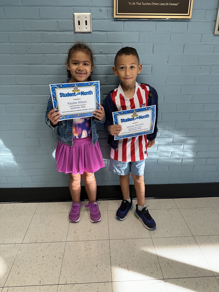 September Students of the Month: Matias Montes and Kaylee Wilson!
