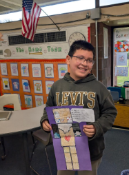 5th-Grade math students kicked off the year by creating robots using area and perimeter measurements. 