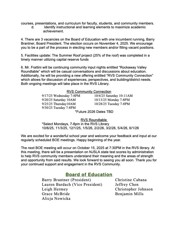 BOE Newsletter