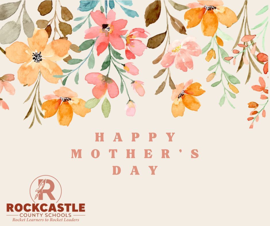 Pink Watercolor Flowers Happy Mothers Day Facebook Post