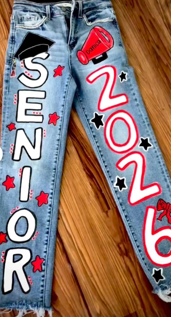 painted jeans