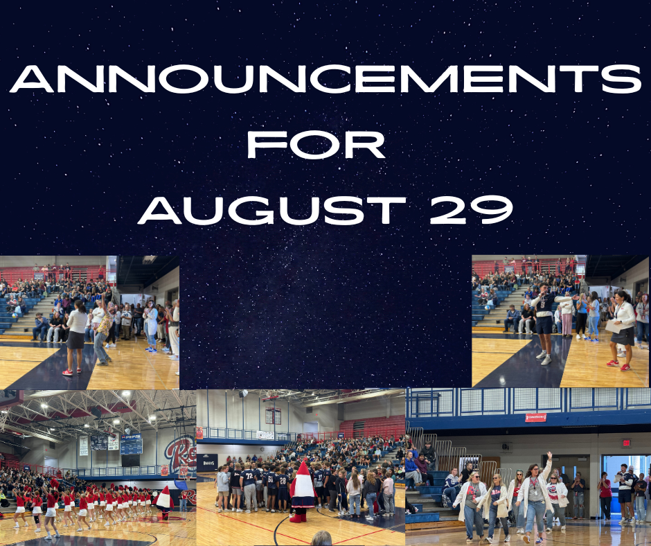 RCHS Announcements