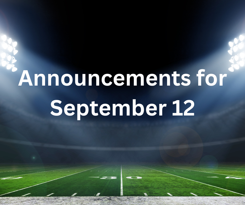 RCHS Announcements