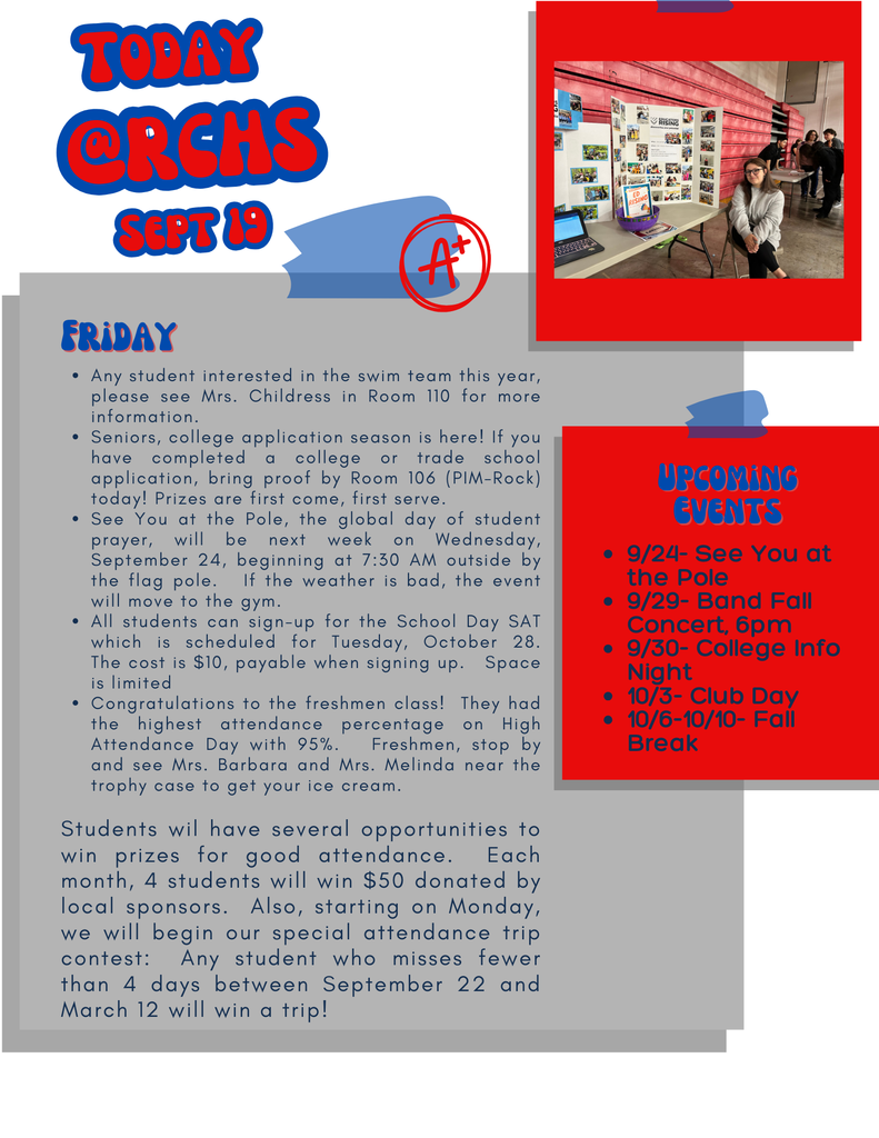RCHS Announcements
