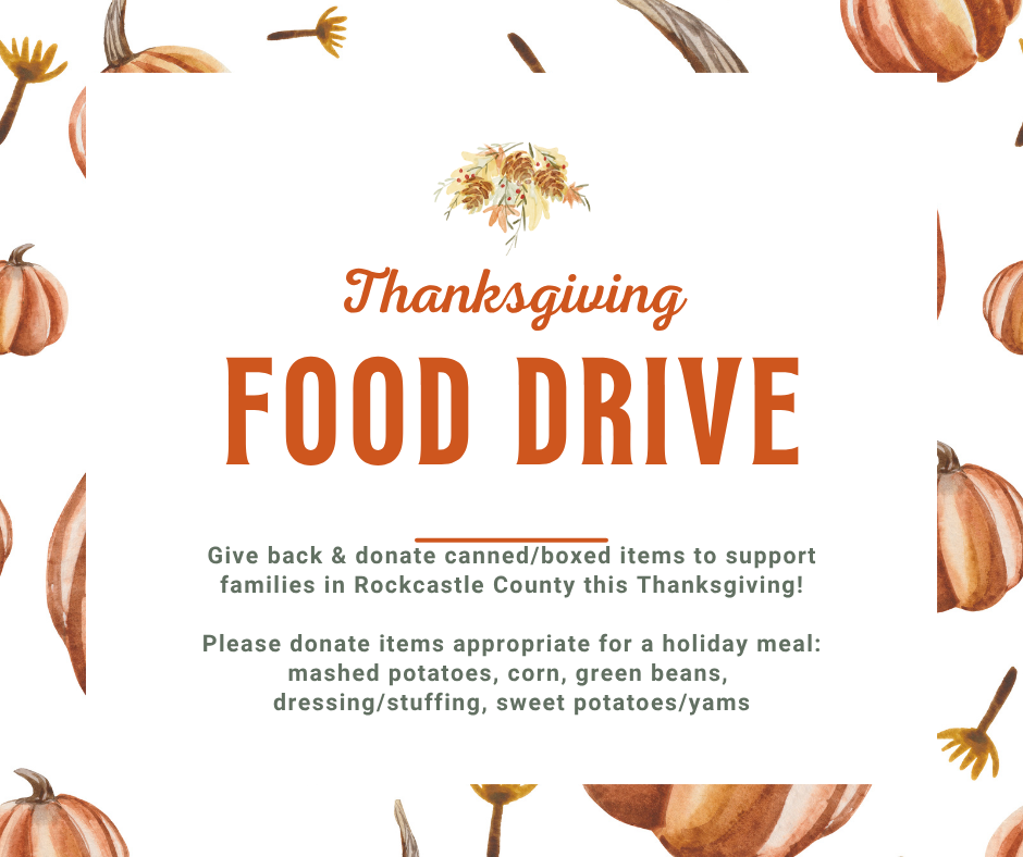 A Thanksgiving food drive