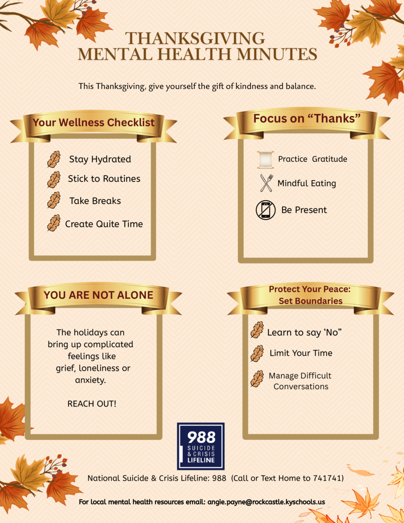 Mental Health Minutes November 