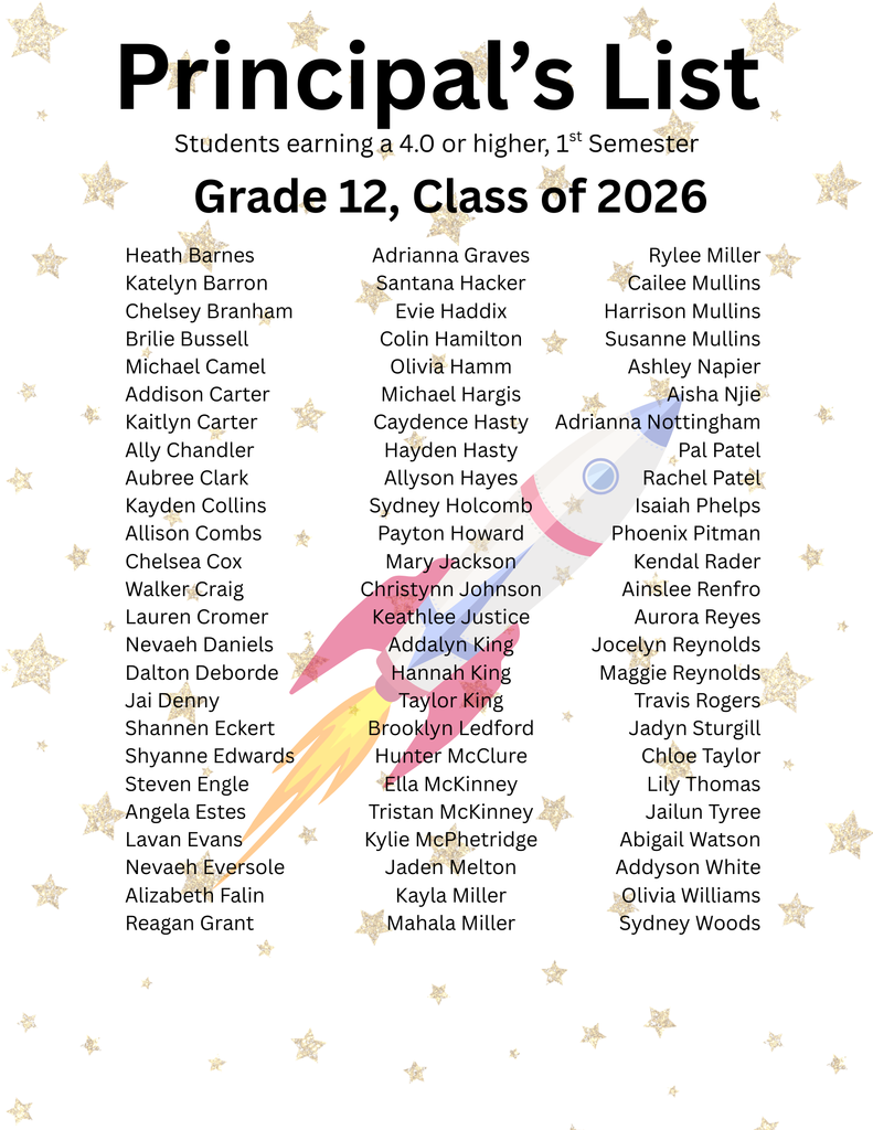 Recognition for seniors with a 4.0 or higher