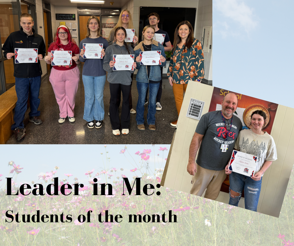 High school students pose with awarded certificates. 