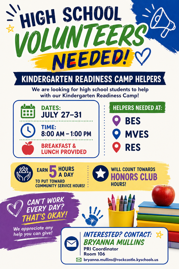 A flyer announcing the need for volunteers