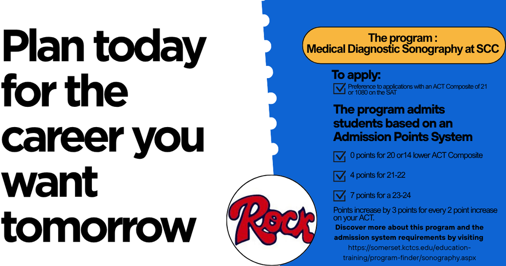 Information about program requirements for the medical sonography program at Somerset.