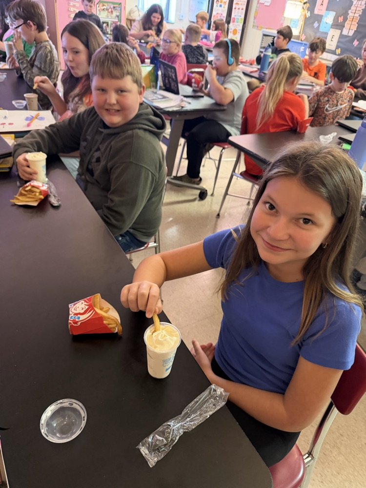Fries and Frosties for Perfect Attendance! 