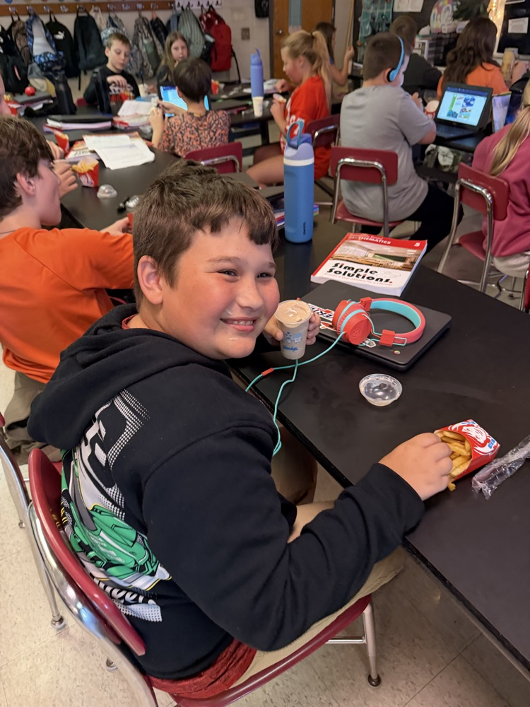 . Fries and Frosties for Perfect Attendance! 